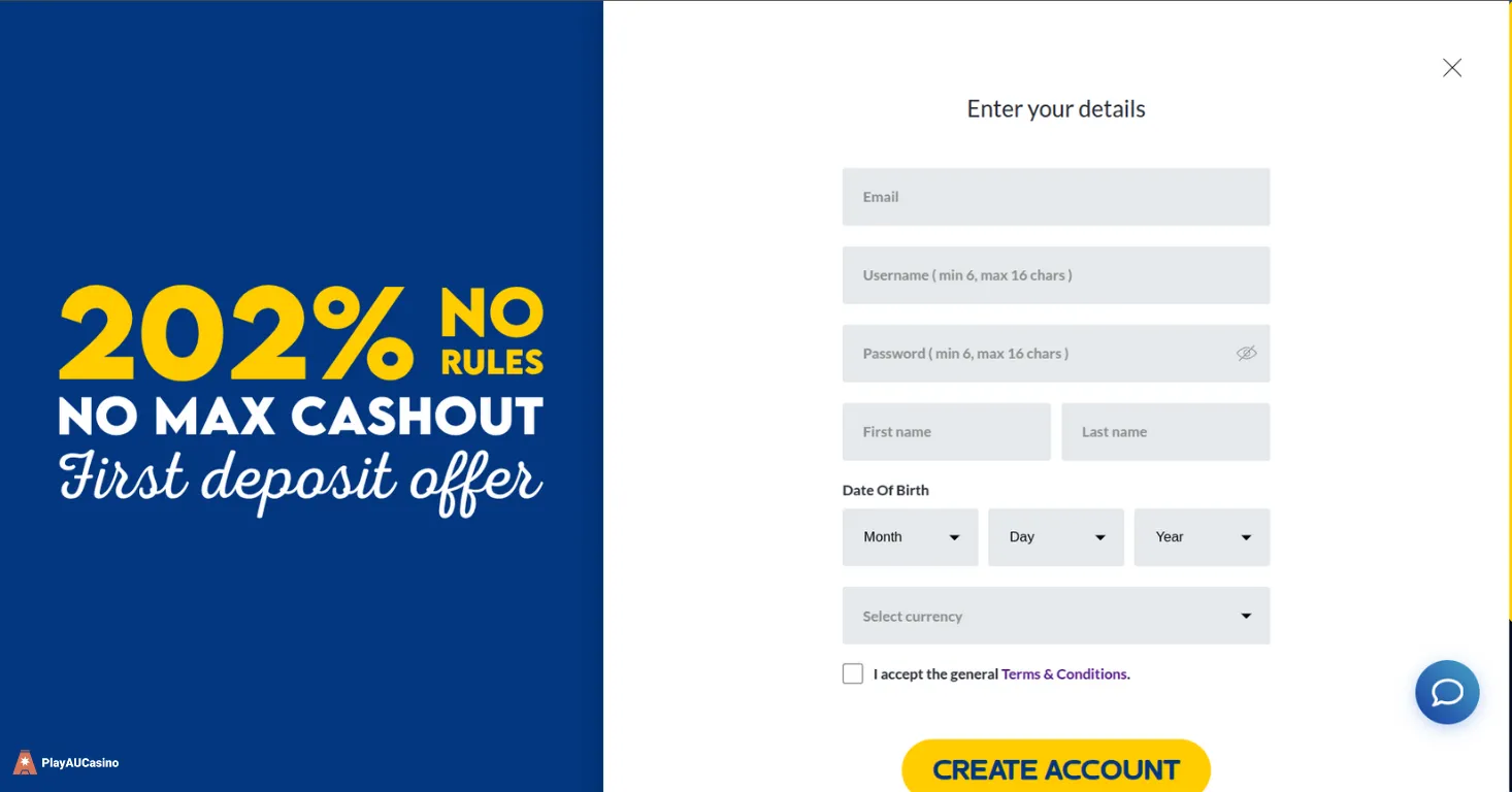 Yabby Casino Registration