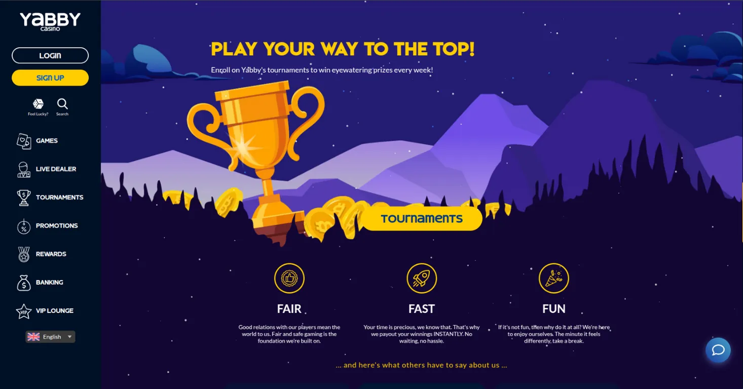 Yabby casino Screenshot 1