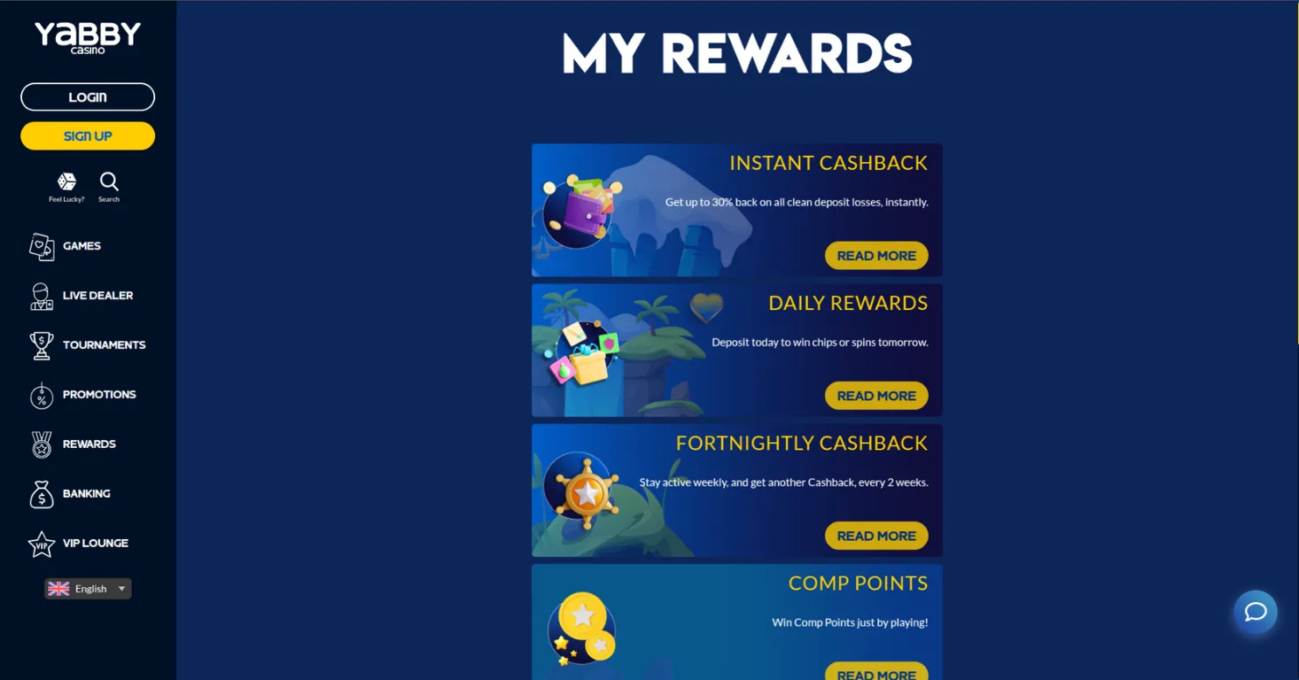 Yabby casino Screenshot 2