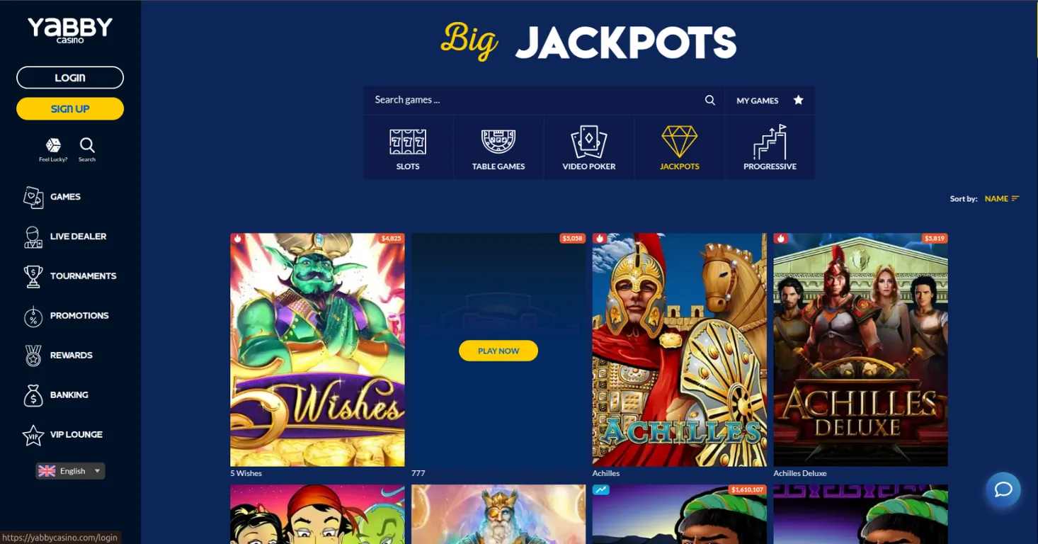Yabby casino Screenshot 5