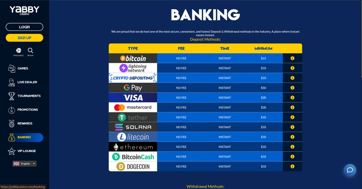 Yabby casino Screenshot 6