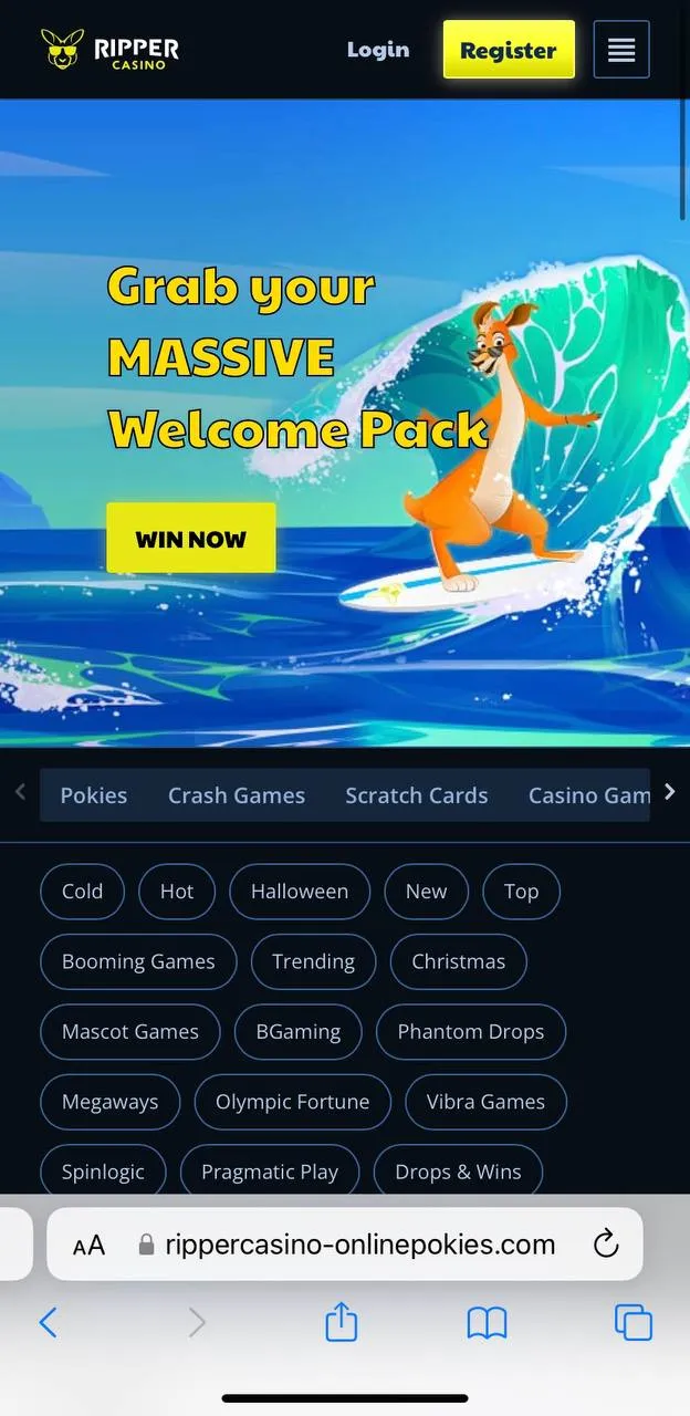 Ripper mobile casino screenshot 5