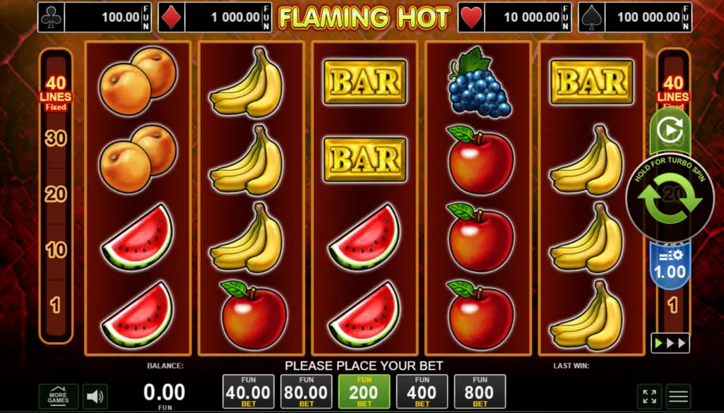 Flaming Hot Slot Play