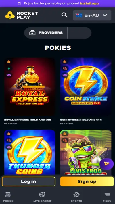 RocketPlay Games App