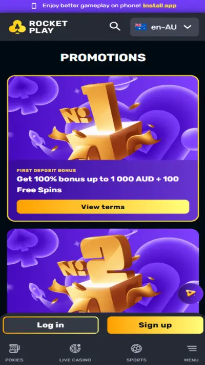 RocketPlay Bonuses App