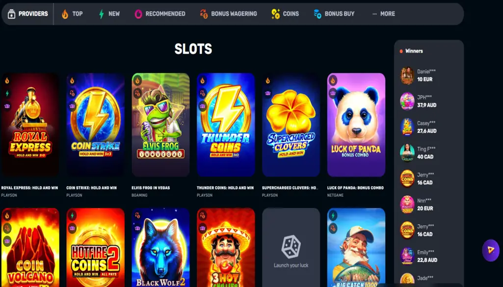 RocketPlay Casino Games