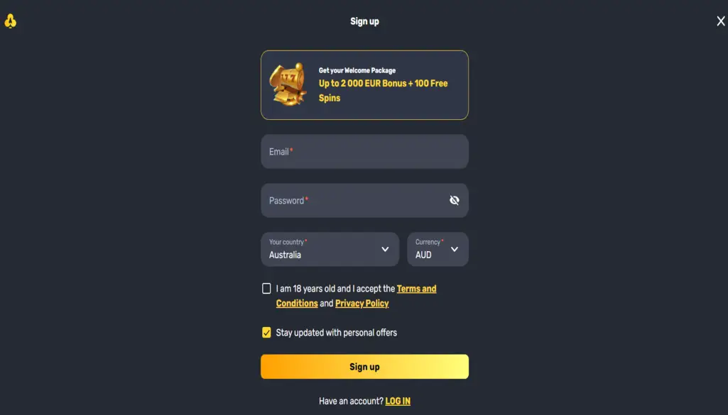 RocketPlay Casino Login