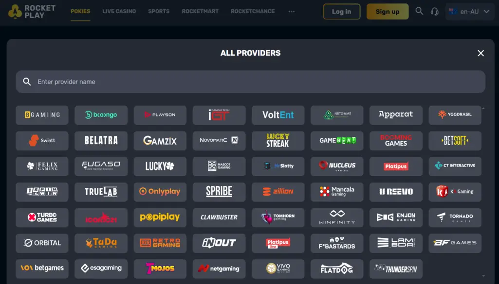 RocketPlay Casino Software