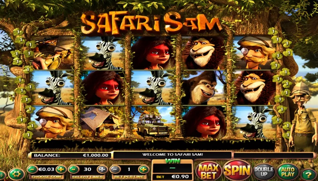 Safari Sam Pokie Play