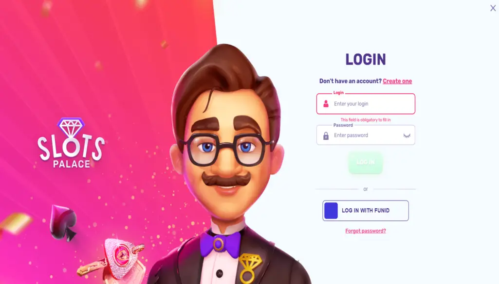 Slots Palace Login