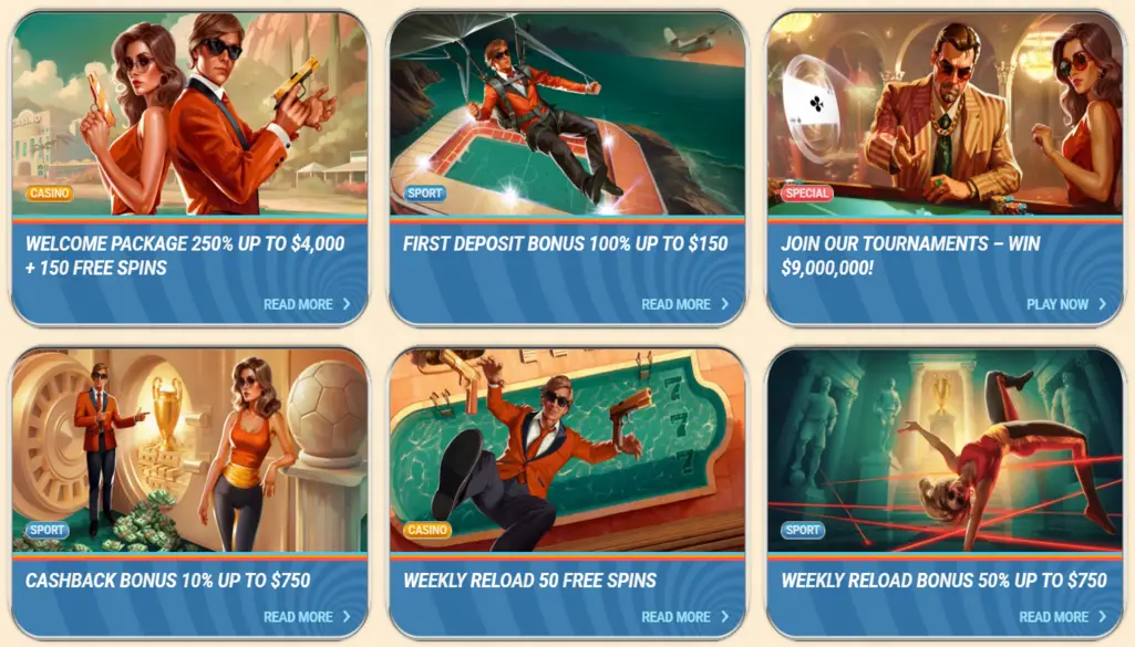 Vegasino Casino Bonuses