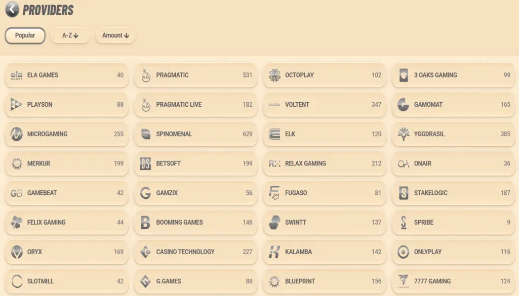 Vegasino Casino Software
