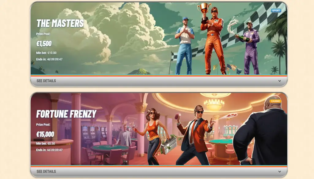 Vegasino Casino Tournaments