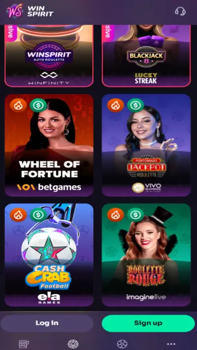 WinSpirit Casino Games App