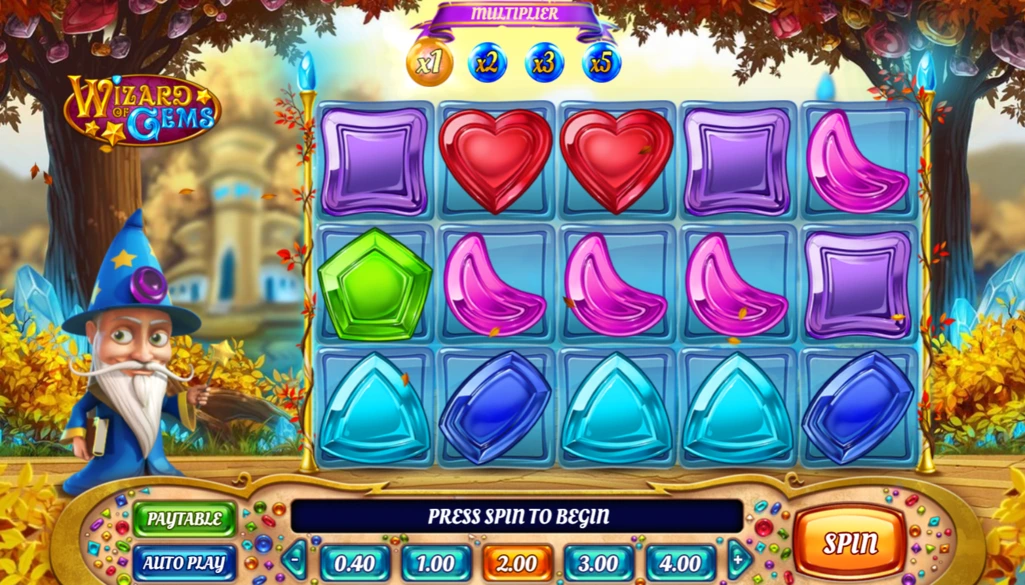 Wizard of Gems Pokie Play