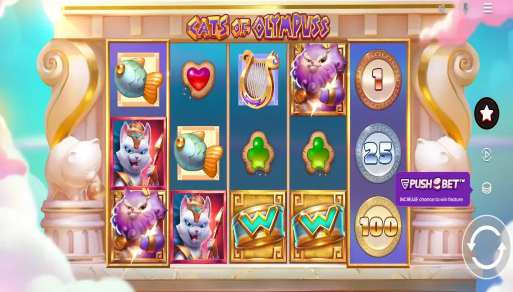 Cats of Olympuss Pokie Bonus