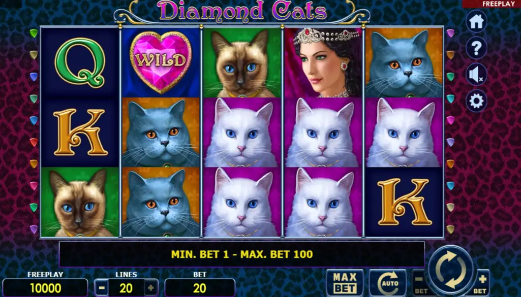 Diamond Cats Pokie Bonus