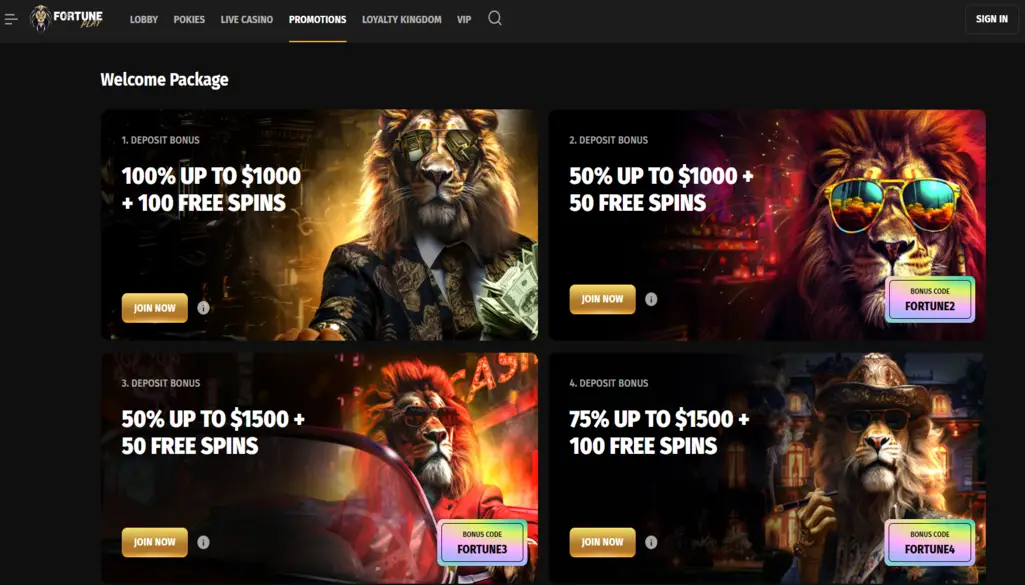 Fortune Play Bonuses