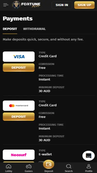 Fortune Play Payments App