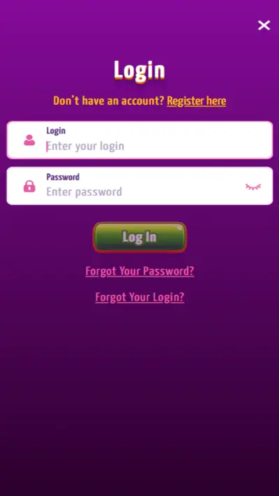 Joker8 Login App