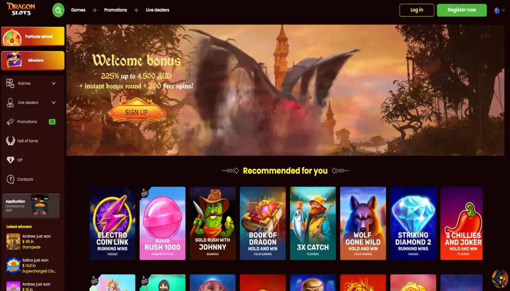 DragonSlots Site