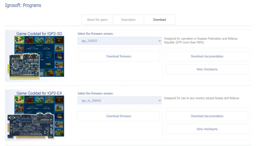 Igrosoft Soft Program