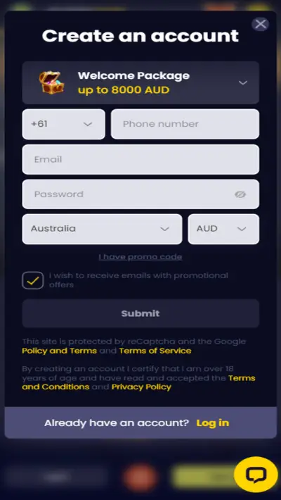 SlotsGem Casino Registration App