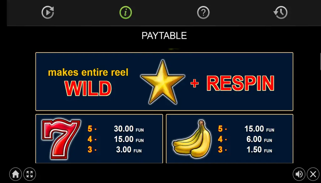 Extra Stars Pokie Paylines