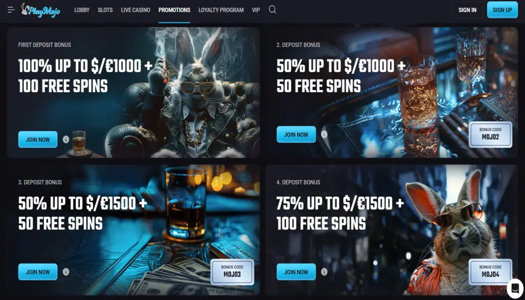PlayMojo Promotions