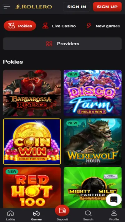 Rollero Games Mobile