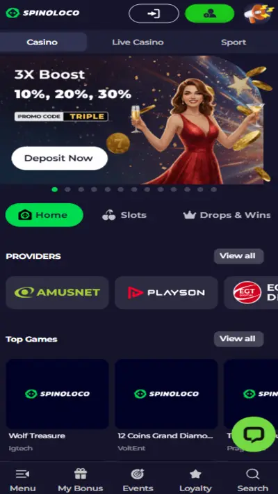 Spinoloco Site Mobile